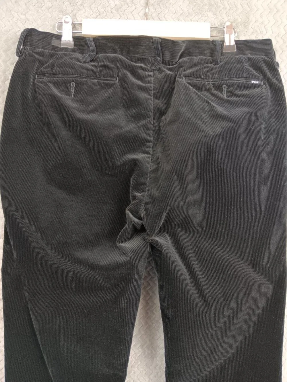 POLO RALPH LAUREN Men's Classic Fit Corduroy Black Chino Pants Size 36/34
